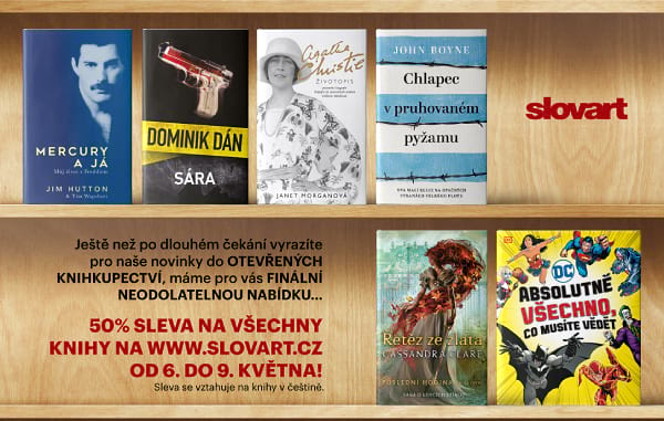 50 % na knihy v češtině