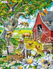 Puzzle Včelař s úlem