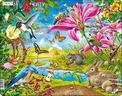 Puzzle Květy a včely