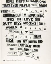 European Design Awards 2008: Juried Selection of the Best Graphic Design in Europe