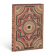 Zápisník Paperblanks Ventaglio Rosso Kraft Midi linkovaný (Flexis)