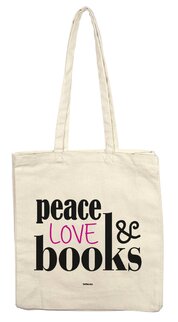 teNeues Tote Bag: Peace, Love & Books