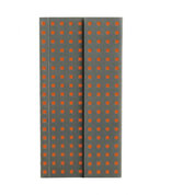 Zápisník Paper–Oh Quadro Grey on Orange B6.5 linkovaný
