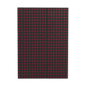 Zápisník Paper–Oh Quadro Black on Red B5 nelinkovaný