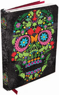 Zápisník Flame Tree Colour Floral Skull malý