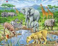 Africká savana – zvířata – puzzle – FH9