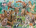 Puzzle Štastný les