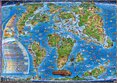 Dinosauři a prehistorický svět. Ilustrovaná mapa pro děti