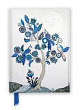 Zápisník Flame Tree. Alexandra Milton: Silver Tree of Life with Four White–throated Magpies (Foiled Journal)