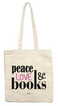 teNeues Tote Bag: Peace, Love & Books