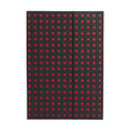 Zápisník Paper–Oh Quadro Black on Red B6 linkovaný