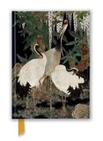 Zápisník Ashmolean: Cranes, Cycads and Wisteria by Nishimura So–zaemon XII (Foiled Journal)