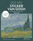 Dot Art: Sticker Van Gogh. A Wheatfield, With Cypresses
