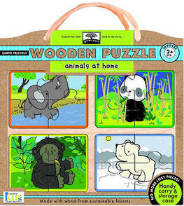 Animals at Home Wooden Puzzle