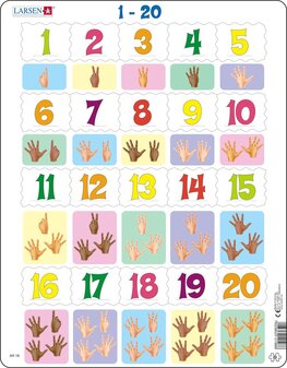 Puzzle Poznej číslice 1–20