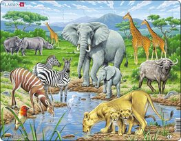 Africká savana – zvířata – puzzle – FH9