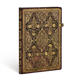 Zápisník Paperblanks Mahogany Midi linkovaný (Fall Filigree)