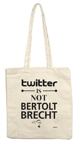 teNeues Tote Bag: Twitter is not Brecht
