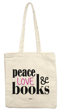 teNeues Tote Bag: Peace, Love & Books