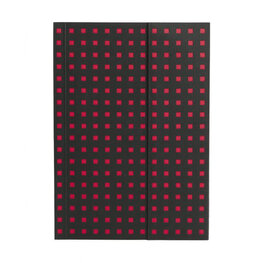 Zápisník Paper–Oh Quadro Black on Red B6 linkovaný