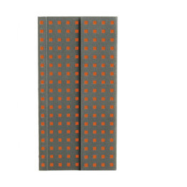 Zápisník Paper–Oh Quadro Grey on Orange B6.5 linkovaný