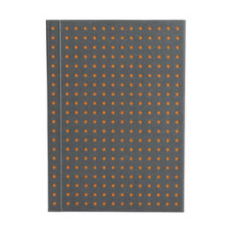 Zápisník Paper–Oh Circulo Grey on Orange A7 nelinkovaný