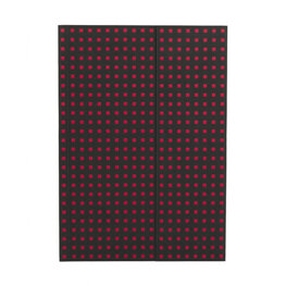 Zápisník Paper–Oh Quadro Black on Red B5 nelinkovaný