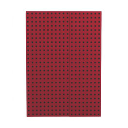 Zápisník Paper–Oh Quadro Red on Black B5 nelinkovaný