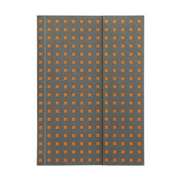 Zápisník Paper–Oh Quadro Grey on Orange B6 nelinkovaný