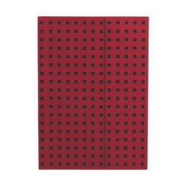 Zápisník Paper–Oh Quadro Red on Black B6 nelinkovaný