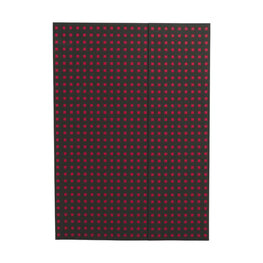 Zápisník Paper–Oh Quadro Black on Red A4 nelinkovaný