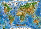 Živočichové celého světa (dětská mapa) 