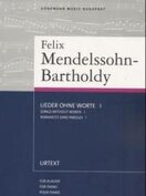 Felix Mendelssohn Bartholdy: Písně beze slov I – noty