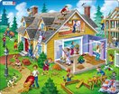 Puzzle Práce kolem domu