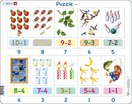 Puzzle Matematika odčítání 10–0