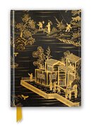 Zápisník Flame Tree. Chinese Lacquer Black & Gold Screen