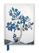 Zápisník Flame Tree. Alexandra Milton: Silver Tree of Life with Four White–throated Magpies (Foiled Journal)