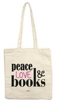 teNeues Tote Bag: Peace, Love & Books