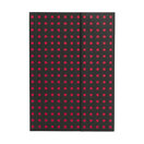 Zápisník Paper–Oh Quadro Black on Red B6 linkovaný