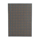 Zápisník Paper–Oh Circulo Grey on Orange A7 nelinkovaný