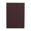 Zápisník Paper–Oh Quadro Black on Red B5 nelinkovaný