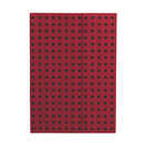 Zápisník Paper–Oh Quadro Red on Black B6 nelinkovaný