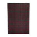 Zápisník Paper–Oh Quadro Black on Red A4 nelinkovaný