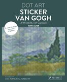 Dot Art: Sticker Van Gogh. A Wheatfield, With Cypresses