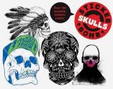 Stickerbomb Skulls