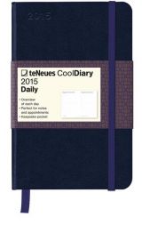 Diář teNeues Cool Diary Dark Blue/Loops Blue 2015 denní (9 x 14 cm)