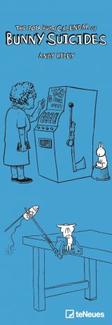Kalendář Bunny Suicides Slim 2018 (14,5 x 42 cm)