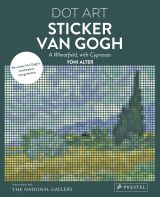 Dot Art: Sticker Van Gogh. A Wheatfield, With Cypresses 