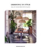 Greening in Style. Healthy home décor with plants 