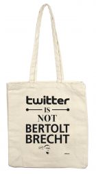 teNeues Tote Bag: Twitter is not Brecht